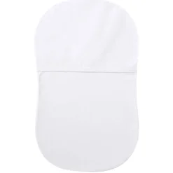 Oval Crib Bedding|Bassinet Sheets-Halo BassiNest Organic Fitted Sheet White