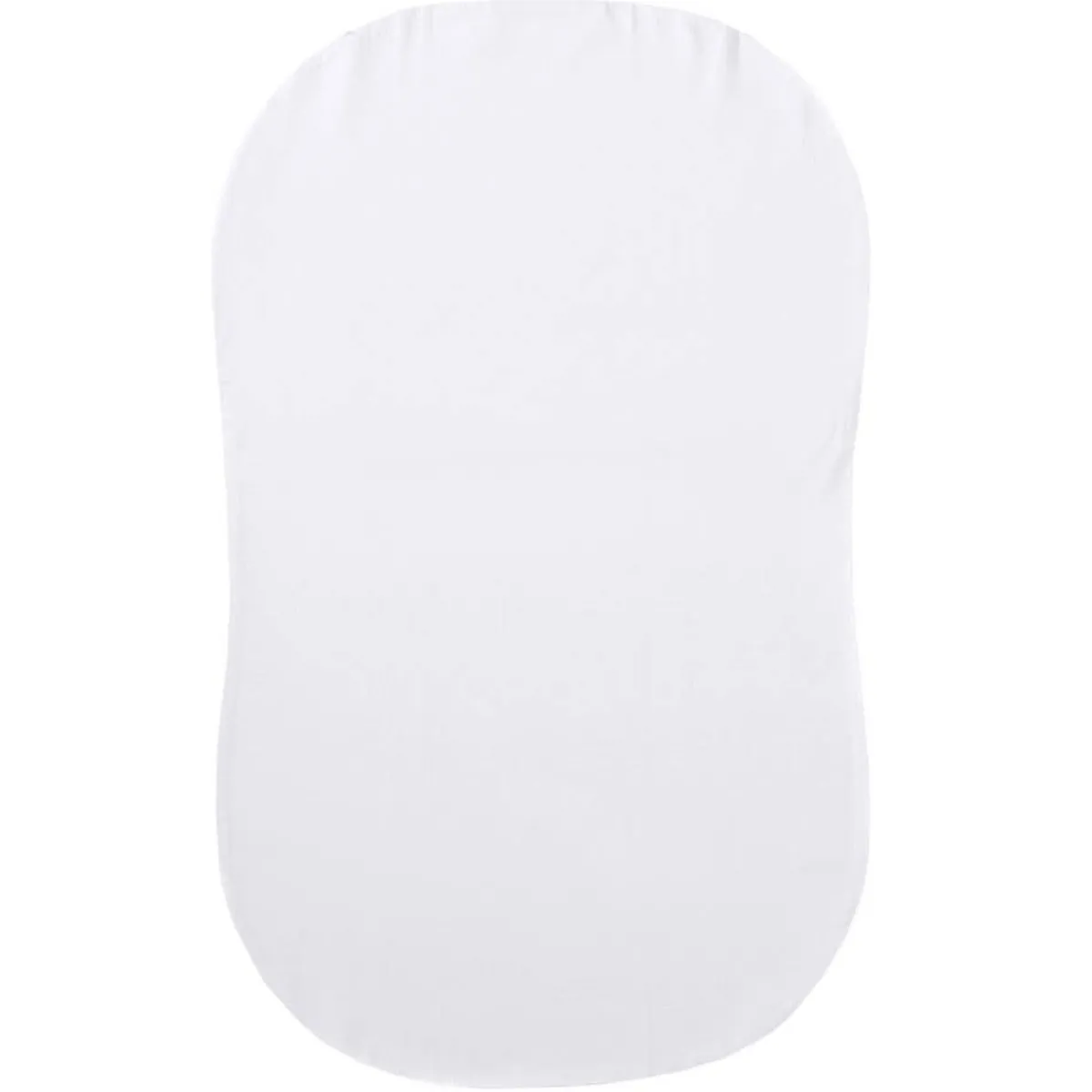 Oval Crib Bedding|Bassinet Sheets-Halo BassiNest Organic Fitted Sheet White