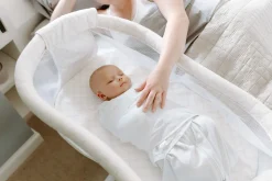 Bassinets-Halo BassiNest Swivel Sleeper (Essentia) Nautical