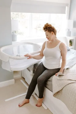 Bassinets-Halo BassiNest Swivel Sleeper (Essentia) Nautical