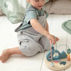 Wooden Toys|Play + Learn Toys-Done By Deer Bead Maze Wally Blue