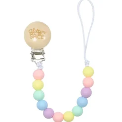 Pacifier Clips|Pacifiers + Clips-Glitter & Spice Bead Pacifier Clip