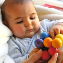 Wooden Toys-Grimm's Beads Grasper - Multi