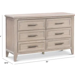 Dressers-Monogram by Namesake Beckett 6 Drawer Dresser