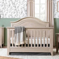 Convertible Cribs-Monogram by Namesake Beckett Curved Top 4-in-1 Crib (Rustic)