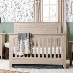Convertible Cribs-Monogram by Namesake Beckett Flat Top 4-in-1 Crib (Rustic)