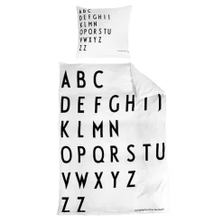 Kids Bedding-Design Letters Bed Linen - Adult Black