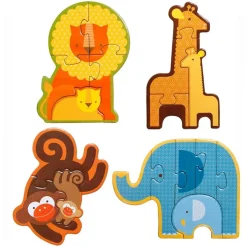 Puzzles|Wooden Toys-Petit Collage Beginner Puzzle