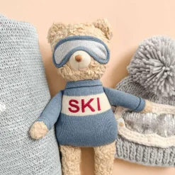 Plush Animals-Blueberry Hill Benjamin Ski Bear