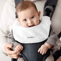 Teething Bibs|Baby Carriers-BABYBJÖRN Bib for Carrier Harmony Natural White