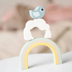 Wooden Toys|Stack + Nest Toys-Done By Deer Birdee Stacking Tunnel