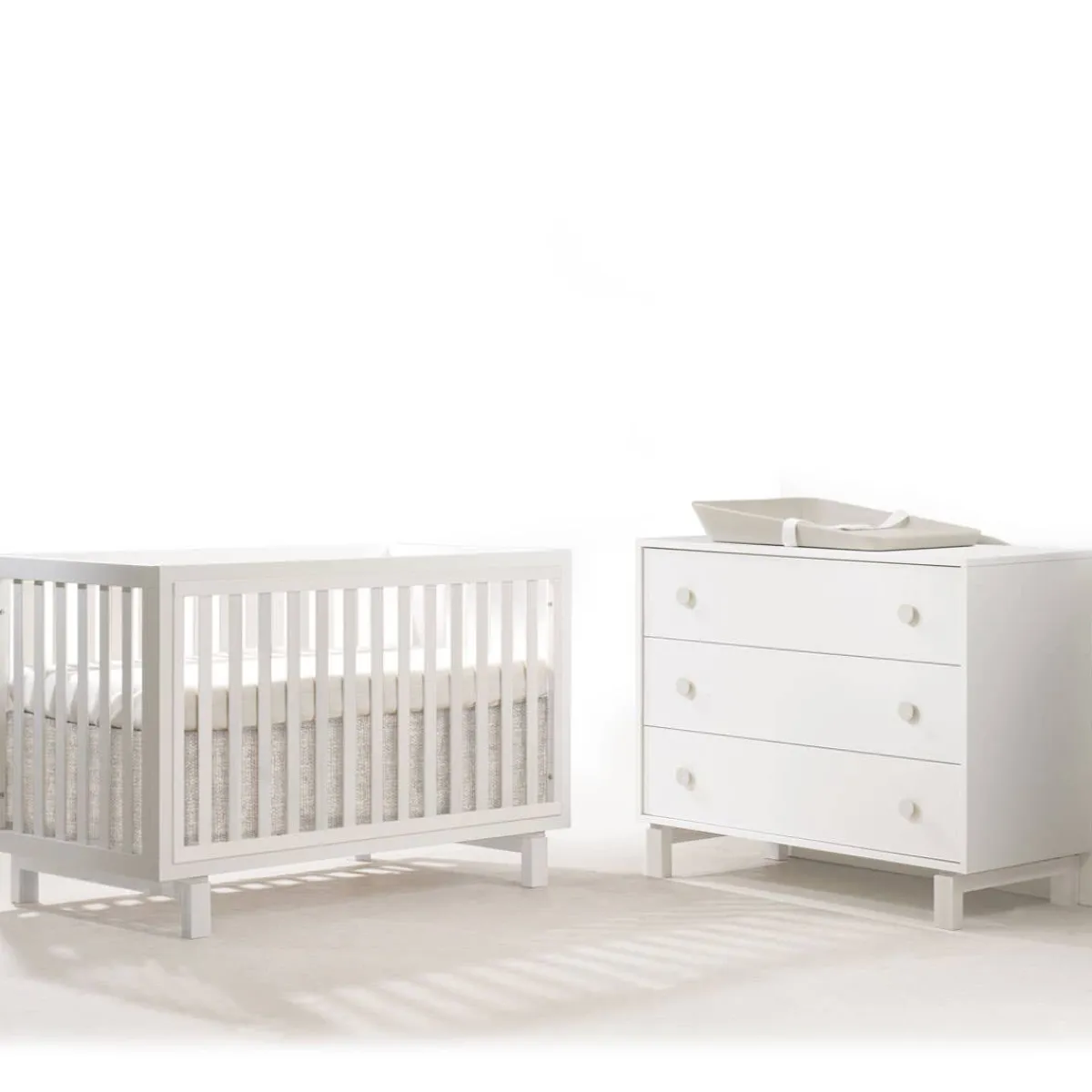 Nursery Collections|Convertible Cribs-Tulip Bjorn Classic Crib & 3 Drawer
