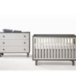 Nursery Collections|Convertible Cribs-Tulip Bjorn Classic Crib & 3 Drawer