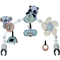 Stroller Toys-Tiny Love Black & White Decor Stroller Arch