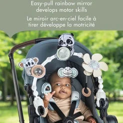 Stroller Toys-Tiny Love Black & White Decor Stroller Arch