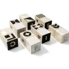 Wooden Toys|Blocks + Shape Sorters-Uncle Goose Black & White Upper/Lower ABC Blocks