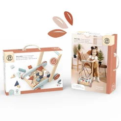 Wooden Toys|Push Toys-Speedy Monkey Block Walker