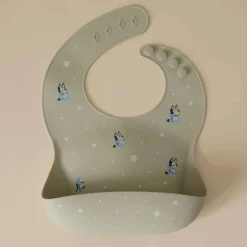 Bibs + Burps-Mushie Bluey Silicone Bib