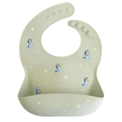 Bibs + Burps-Mushie Bluey Silicone Bib