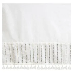 Crib Skirts-Crane Baby Boho Crib Skirt Off-White
