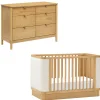 Dressers|Nursery Collections-Babyletto Bondi Boucle 4-in-1 Crib + Bondi 6 Drawer Dresser