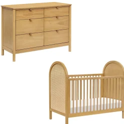 Dressers|Nursery Collections-Babyletto Bondi Cane 3-in-1 Crib + Bondi 6 Drawer Dresser