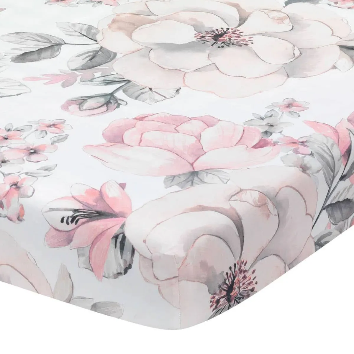 Crib Fitted Sheets-Lambs & Ivy Botanical Baby Crib Sheet