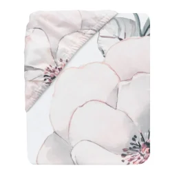 Crib Fitted Sheets-Lambs & Ivy Botanical Baby Crib Sheet