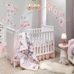 Crib Fitted Sheets-Lambs & Ivy Botanical Baby Crib Sheet