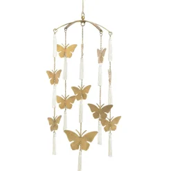 Wall Decor|Mobiles-Crane Baby Brass Ceiling Hanging