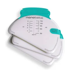 Baby Food Prep + Storage|Breastmilk Storage Systems-Nanobebe Breastmilk Storage Bags & Organizer (25 Pack)