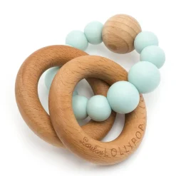 Wooden Rattles + Teethers|Teethers-LouLou Lollipop Bubble Silicone & Wood Teether