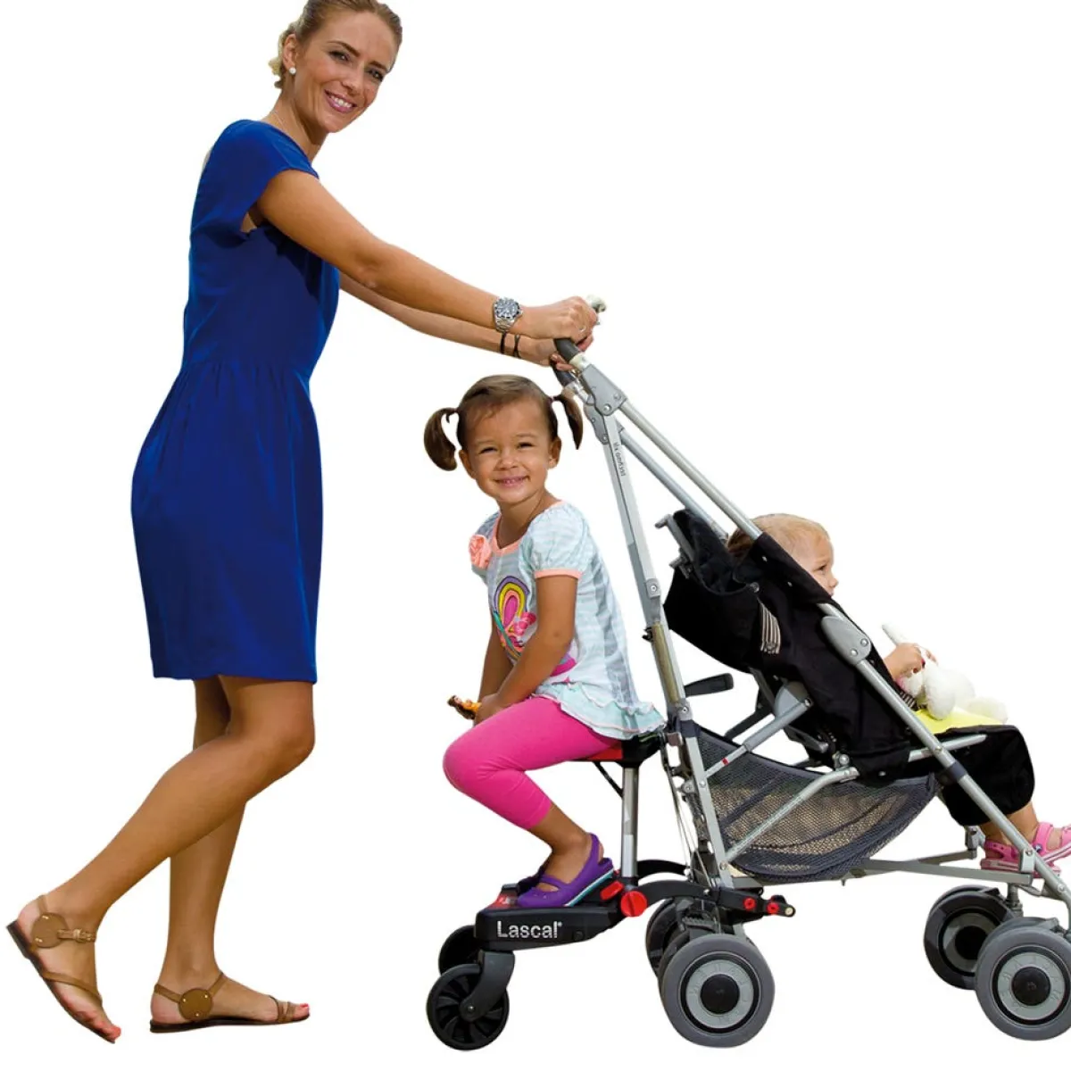 Stroller Accessories-Lascal Buggyboard Maxi+ (Board with Saddle)