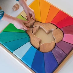 Puzzles|Wooden Toys-Grimm's Building Set Rainbow Lion