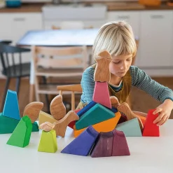 Puzzles|Wooden Toys-Grimm's Building Set Rainbow Lion