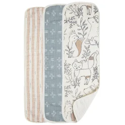 Bibs + Burps-Crane Baby Burp Cloth (3 Pack)