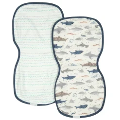 Bibs + Burps-LouLou Lollipop Burp Cloth (2 Pack)