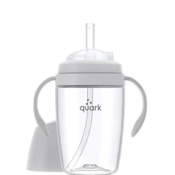 Sippy Cups + Straw Cups-Quark Baby BuubiBottle Sip (8 oz) Grey