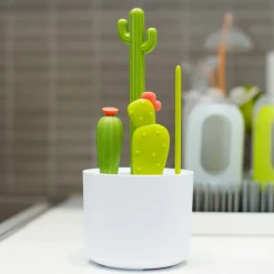 Bottle Brushes + Drying Racks-Boon Inc. Cacti Brush Set