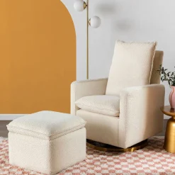 Gliders-Babyletto Cali Boucle Pillowback Glider