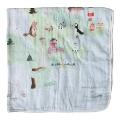 Kids Bedding|Blankets-LouLou Lollipop Canada Muslin Quilt Blanket