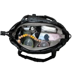 Diaper Bags-7AM Enfant Capri Diaper Tote Black