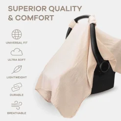 Nursing Scarves|Nursing Covers-Comfycubs Car Seat Cover