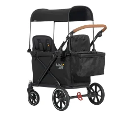 Wagons-Larktale Caravan Coupe LTE Stroller Wagon Byron Black