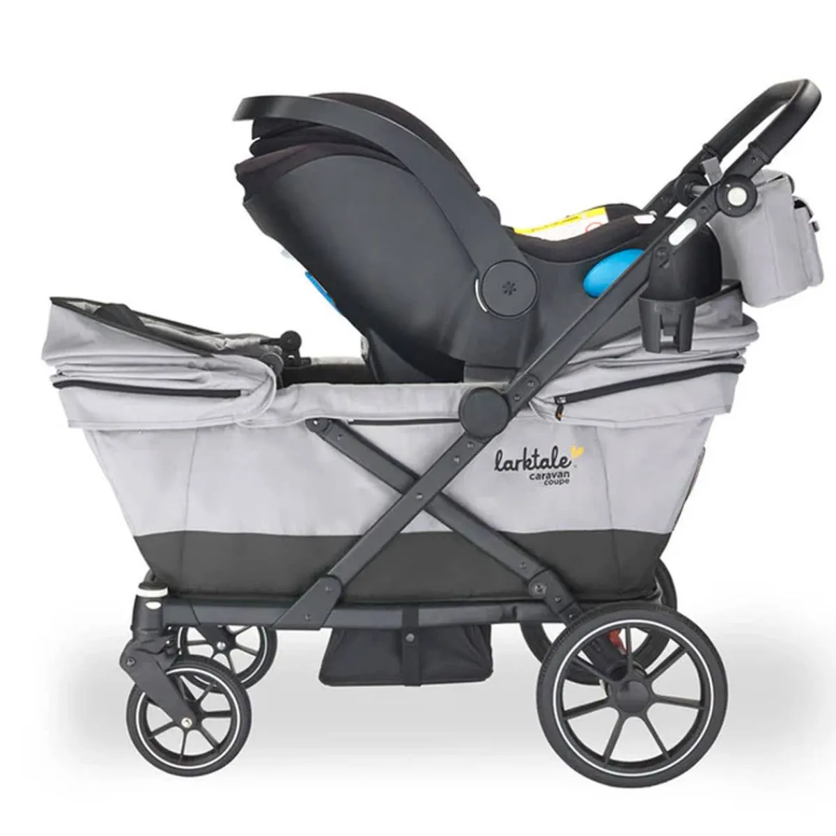Stroller Accessories-Larktale Caravan Coupe Quad Car Seat Adapter