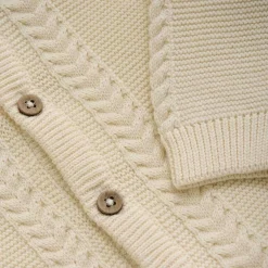 Sweaters + Jackets-Fixoni Cardigan Knit (Eggnog)