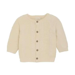 Sweaters + Jackets-Fixoni Cardigan Knit (Eggnog)