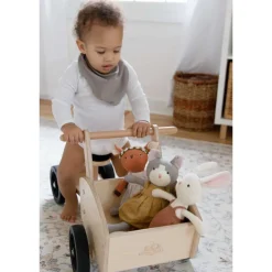 Ride-On Toys|Wooden Toys-Kinderfeets Cargo Bike Natural