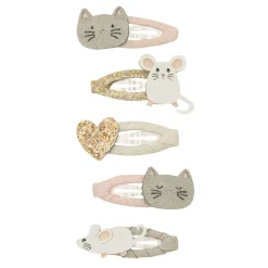 Hair Accessories-Mimi & Lula Cat & Mouse Mini Clic Clacs