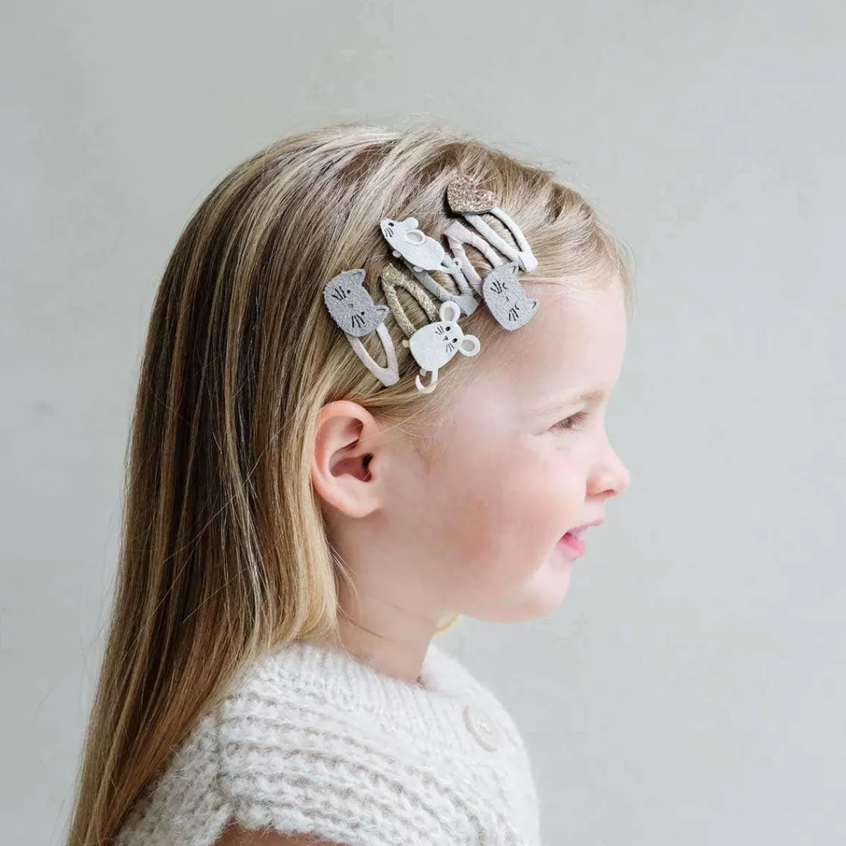 Hair Accessories-Mimi & Lula Cat & Mouse Mini Clic Clacs